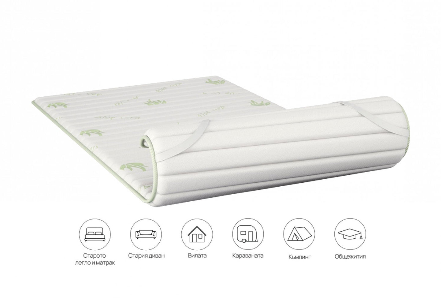 ТОПМАТРАК isleep - SMART TOPPER ALOE